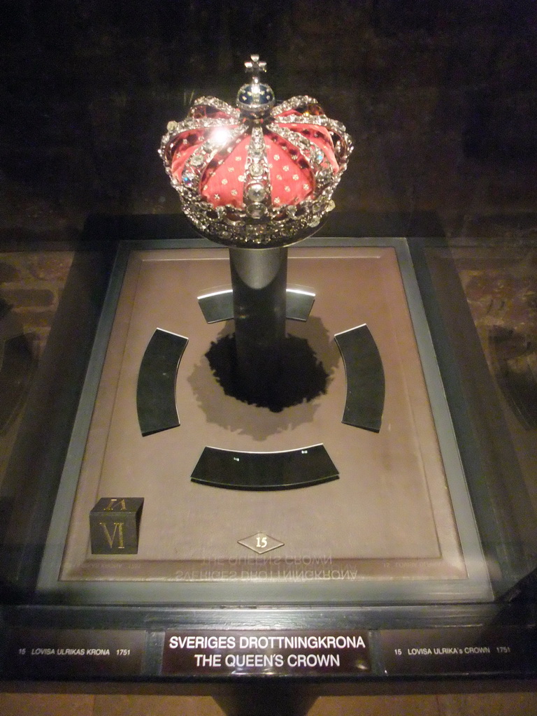 The Queen`s Crown in the Treasure Chamber at the southeast side of Stockholm Palace