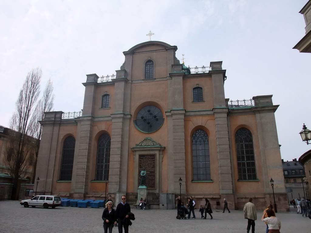 The Saint Nicolaus Church (Sankt Nikolai kyrka, The Great Church, Storkyrkan) and the Slottsbacken street