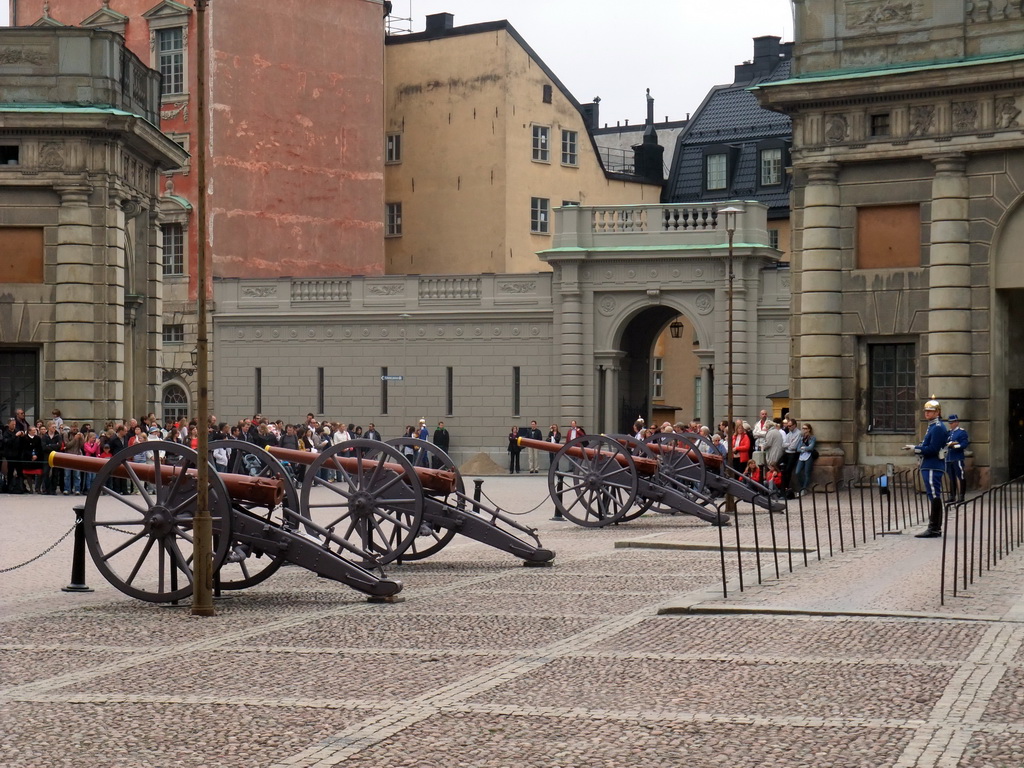 Changing of the guards, at the Outer Court of the Stockholm Palace