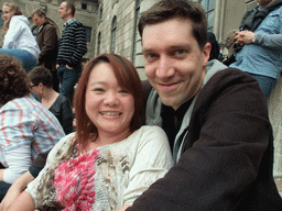 Tim and Miaomiao at the Outer Court of the Stockholm Palace