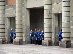 Changing of the guards, at the Outer Court of the Stockholm Palace