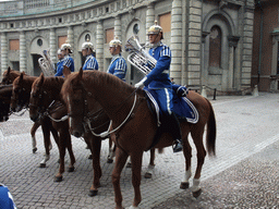 Changing of the guards, at the Outer Court of the Stockholm Palace