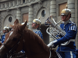 Changing of the guards, at the Outer Court of the Stockholm Palace