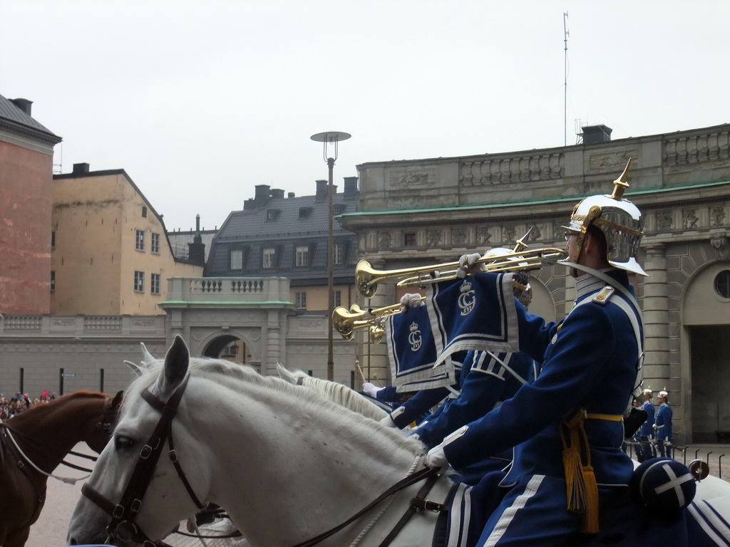 Changing of the guards, at the Outer Court of the Stockholm Palace