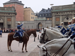 Changing of the guards, at the Outer Court of the Stockholm Palace