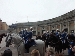 Changing of the guards, at the Outer Court of the Stockholm Palace