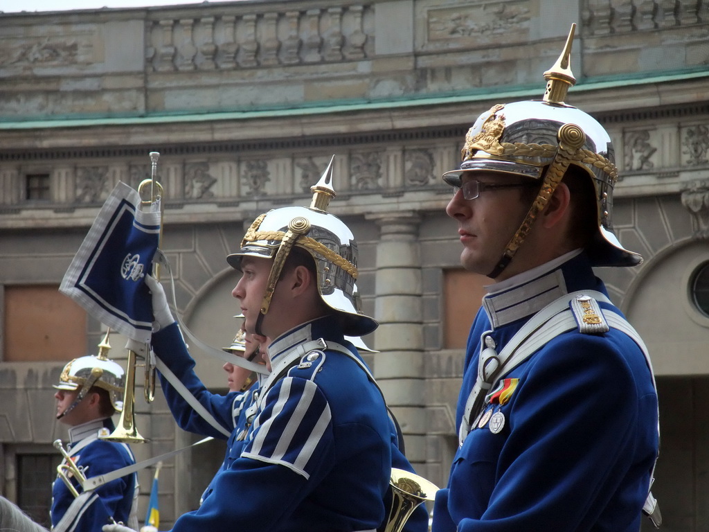 Changing of the guards, at the Outer Court of the Stockholm Palace