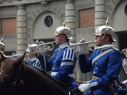 Changing of the guards, at the Outer Court of the Stockholm Palace