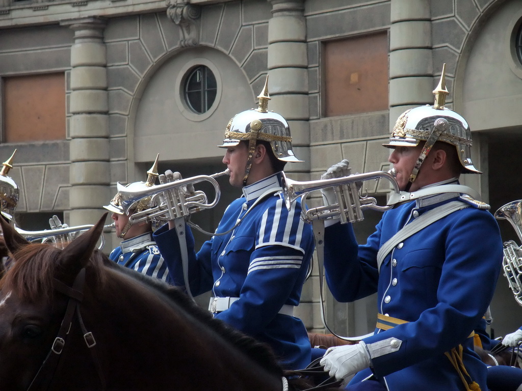 Changing of the guards, at the Outer Court of the Stockholm Palace