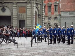 Changing of the guards, at the Outer Court of the Stockholm Palace