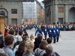 Changing of the guards, at the Outer Court of the Stockholm Palace