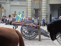 Changing of the guards, at the Outer Court of the Stockholm Palace