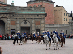 Changing of the guards, at the Outer Court of the Stockholm Palace