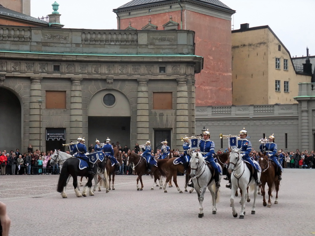 Changing of the guards, at the Outer Court of the Stockholm Palace