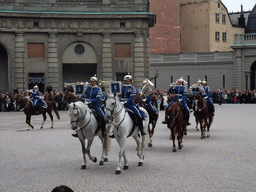 Changing of the guards, at the Outer Court of the Stockholm Palace