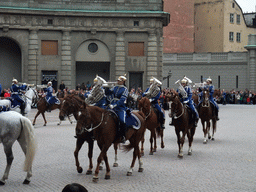 Changing of the guards, at the Outer Court of the Stockholm Palace