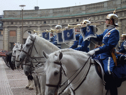 Changing of the guards, at the Outer Court of the Stockholm Palace