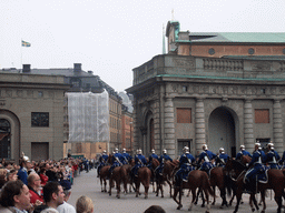 Changing of the guards, at the Outer Court of the Stockholm Palace