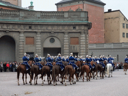 Changing of the guards, at the Outer Court of the Stockholm Palace