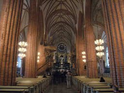 Nave, pulpit, rood screens and altar in the Saint Nicolaus Church