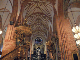 Nave, pulpit, rood screens and altar in the Saint Nicolaus Church