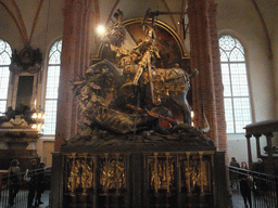 Statue of Saint George and the Dragon in the Saint Nicolaus Church