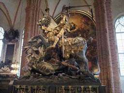 Statue of Saint George and the Dragon in the Saint Nicolaus Church