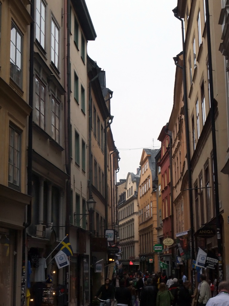 The Västerlanggatan shopping street