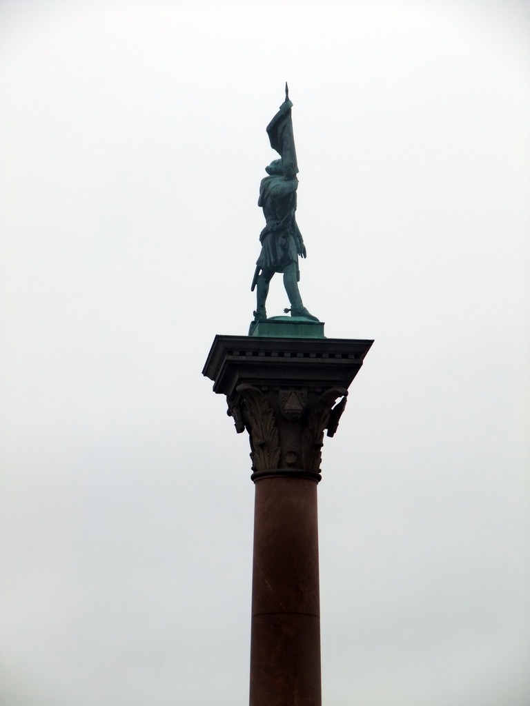 Statue of Engelbrekt Engelbrektsson at the southeast side of the Stockholm City Hall