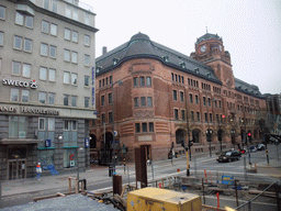 The Central Post Office Building (Centralposthuset) in Vasagatan street, from the sightseeing bus