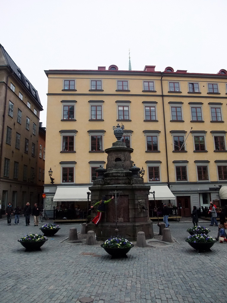 The Stortorget square with a well