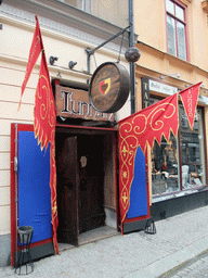 The front of the Medeltidskrogen Sjätte Tunnan restaurant in the Stora Nygatan street