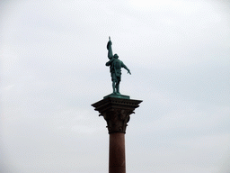 Statue of Engelbrekt Engelbrektsson at the southeast side of the Stockholm City Hall