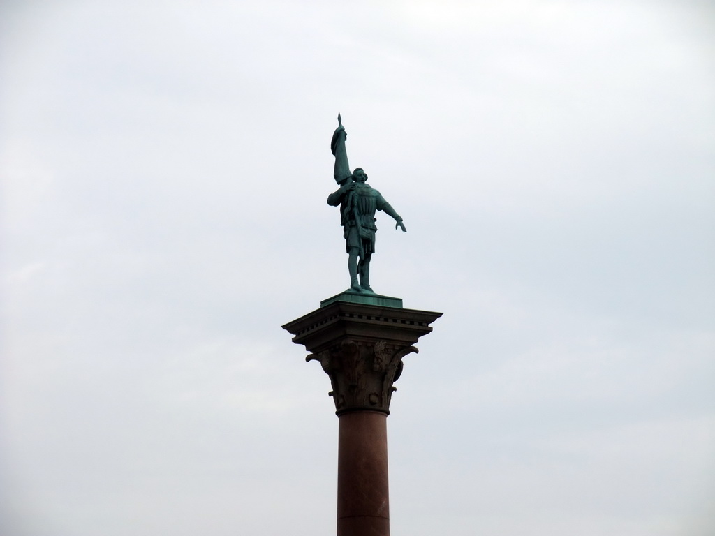 Statue of Engelbrekt Engelbrektsson at the southeast side of the Stockholm City Hall