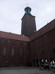 The Borgargarden courtyard and main tower of the Stockholm City Hall