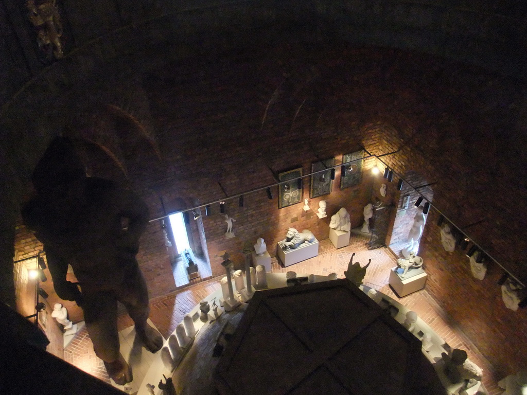 The statue of Erik the Saint and other statues in the Tower Museum in the main tower of the Stockholm City Hall