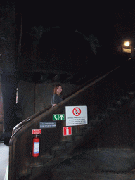 Miaomiao on the staircase of the main tower of the Stockholm City Hall