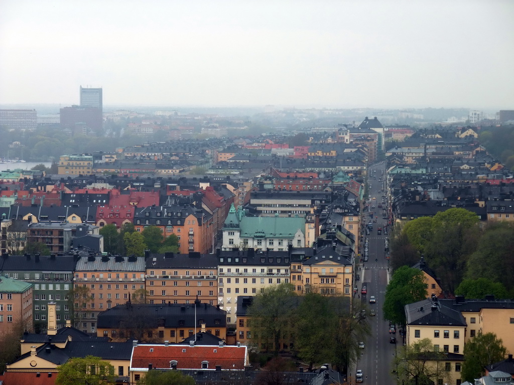 View on the Kungsholmen island, from the top of the main tower of the Stockholm City Hall