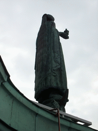 Statue on top of the main tower of the Stockholm City Hall