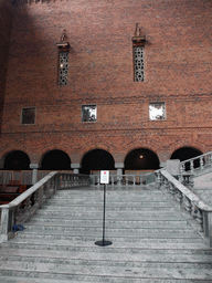 The staircase in the Blue Hall of the Stockholm City Hall