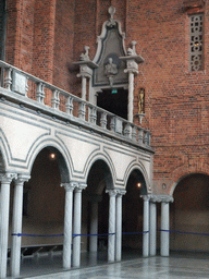 Door and gallery in the Blue Hall of the Stockholm City Hall