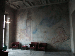 Fresco in a room in the Stockholm City Hall