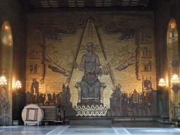 Mosaic in the Golden Hall of the Stockholm City Hall