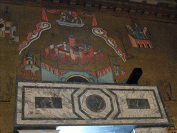 Mosaic above the door in the Golden Hall of the Stockholm City Hall
