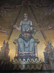 Mosaic in the Golden Hall of the Stockholm City Hall