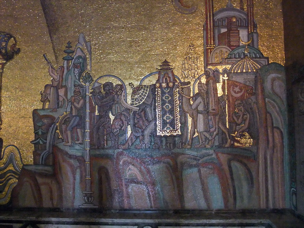 Mosaic in the Golden Hall of the Stockholm City Hall