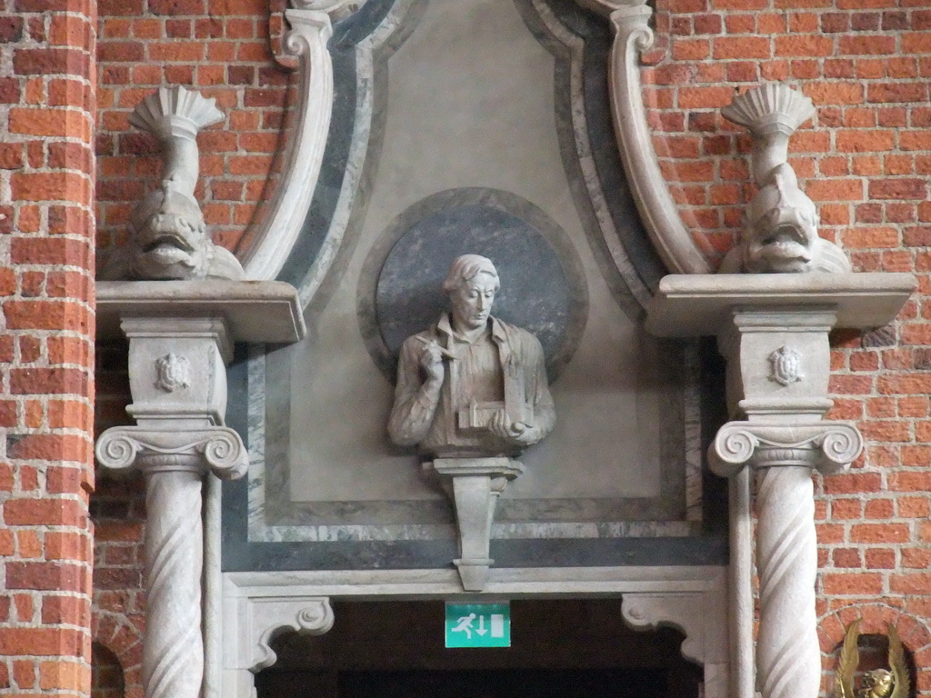 Relief above door in the Blue Hall of the Stockholm City Hall