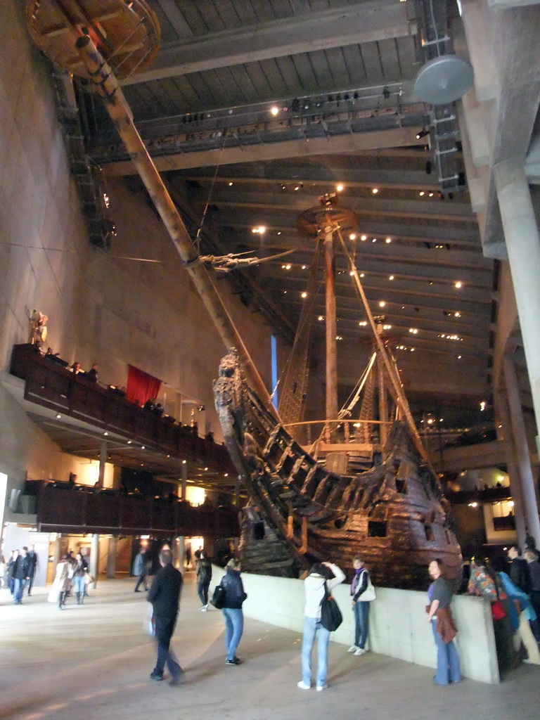 The bow of the Vasa ship, in the Vasa Museum