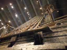 The masts of the Vasa ship, in the Vasa Museum