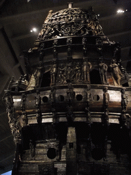 The back side of the Vasa ship, in the Vasa Museum